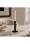 Caissa Resin Ornate Taper Candle Holder 10.9x10.9x21cm - Brown