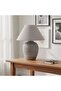 Grindon E27 Ceramic Table Lamp 38x64cm - Grey