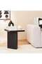 Agnella End Table Marble - Beige & Black