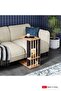 Magazine Side Table - Atlantic Pine Pattern / Gray