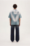 Men's Romanticism Printed Washable Oversize T-Shirt Gray - 5