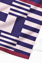 Geometric Striped Beach Towel - Minimalist Purple Pink Pool Sea Bath Quick Dry Beach Cover-Up - 3