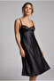 Black Lace Detail Nightgown