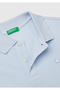 Boy's Dusty Blue Logo Pique Polo T-Shirt - 3
