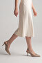 Women's Stiletto Pointed Toe Open Back Strap Short Classic Heeled Shoes Dorve Mink - 4