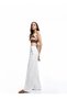 High Waist Cotton Comfortable Fit Button Detailed Wide Leg Pants - Wide Leg Jean - 2