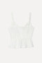 Women's White Ethnic Embroidered V-Neck Sleeveless Blouse - 3
