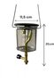 Small Tube Camping Lamp Compatible with Narrow Tubes Camping Picnic Tube Gas Luxury Lamp +3Pcs Wicks (Excluding Tube) - 4
