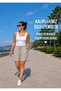 Women's Curve Plus Size Elastic Waist Linen Blend Fabric Shorts & Bermuda Shorts with Pockets