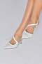 White Pointed Toe Women's Heeled Shoes K404910809 - 3