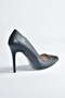 Navy Blue Women's Heeled Shoes 8922151909 - 7
