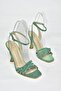 S569815714 Green Glitter Heeled Evening Shoes - 7