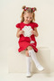 Girls' Rose-Detail Short-Sleeve Elegant Evening Dress for Ages 2-8 - 5