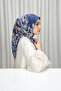 Royale grandeur voile scarf - azure - 5