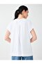 Off-White Round Neck Relaxed Fit Cotton T-Shirt - 5