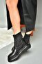 R312100609 Black Thick Soled Women's Boots - 3