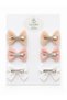 Baby Girl Lace Scallop Bow Clip Buckle Set of 6 - 2