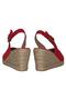 Women's Wedge Heeled Comfortable Summer Linen Sandals - 4