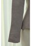 Buttoned Stand Collar Knitwear Cardigan with Ruffles on the Front -Mink - 6