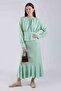 Flounce Skirt Set Water Green