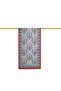 Red Beige Large Tulip Voile Silk Scarf - 2