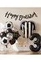 Black and White Balloon Set Black and White 3 Years Balloon Set Football Balloon Set Birthday Balloon Set