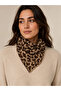 Leopard Patterned Knitwear Scarf - 2