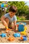 Sand Fun Ultimate Premier Set - Beach Bucket with Castle Molds and Tools - 6