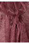 Drawstring Neck Lace Blouse - 7