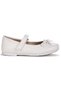 Barbe Skin Bow Velcro Girls' Ballerina Shoes - 4