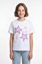 Yıldız Printed Crew Neck Girl's T-Shirt - 2