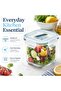 Glass Food Storage Container 920ml, Tall Square Airtight Glass Storage BPA Free Microwave Freezer Safe MCSD-090 - 4