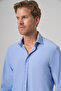 Men's A. Blue Trend Flat S Slim Fit Full Italian Collar Shirt - 3