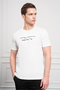 Men's Ecru Trend Crew Neck Dynamic Fit Cotton T-Shirt - 4