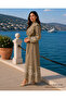 2053 Embroidered Dress - Milk Brown - 3