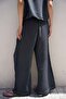 Cotton Navy Blue Palazzo Trousers S-M - 4