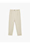 Slim Fit Pocket Detailed Pocket Chino Carrot Trousers - 3
