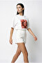Crew Neck Graphic Printed Women's T-Shirt