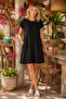 Crew Neck Casual Comfortable Dress with Pockets