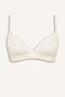 Floral Lace Detailed Combed Cotton Covered Padded Underwire-Free Light Yellow Bra H6485Ax26Sp - 6