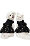 Cat and dog costume, foil Printed black dress, tutu dress