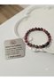 Certified 8 mm Zircon Stone, Rhodonite Natural Stone Bracelet
