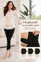 Corset and Leggings in One with Agraflas, High Waist Gathering and Firming Leggings with Corset, Size 1 - 3