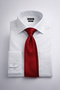 Red Plain Classic Micro Tie - 3