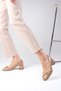 Monique Skin Color Round Toe Women's Mary Jane Heeled Shoes - 3