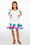 Short Sleeve Floral Print Dress - 2