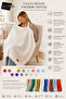 4 Layer Muslin Nursing Cover and Stroller Cover 80 X 110 Cm, (Wiht Underwire) 100% Cotton with Tassels White - 5