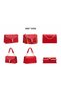 Red Gold Lock Detailed Crocodile Women's Bag Shoulder Bag |   Red Mt1554 - 6