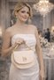 Beige Knitted Patterned Women's Mini Clutch Bag |   Beige Mt1536