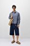 Long Sleeve Pocketed Boxyfit Shirt Navy Blue - 6